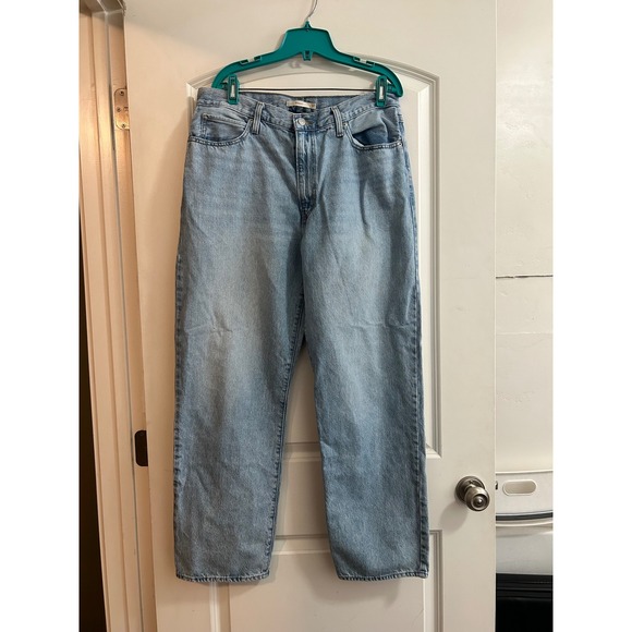 Levi's Denim - Levis 94 Baggy Jeans Womens 32 Light Wash High Rise Wide Leg Denim Blue
